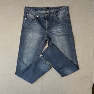 Est 1991 Jeans 34x32 Faded Look Skinny Straight Classic Style Distressed